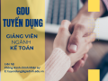 Tuyển dụng Giảng viên ngành Kế toán